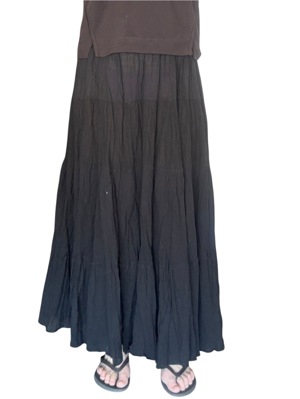 NEW SHEIN thick black lined skirt